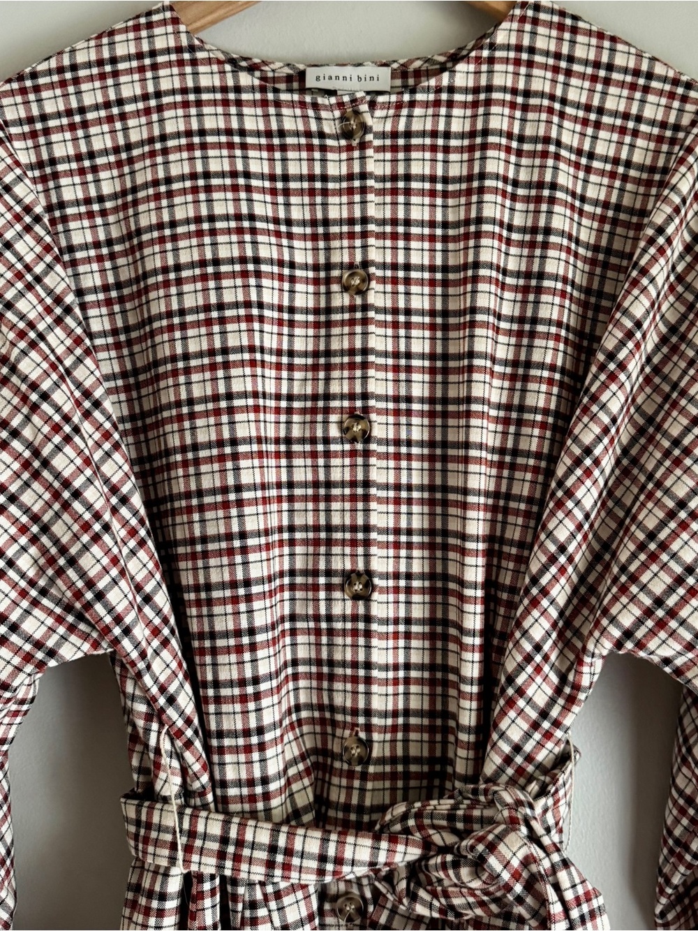 Gianni Bini Charlie Plaid Button Down
Crew Neck Long Sleeve Dress Size Small - Picture 6 of 8
